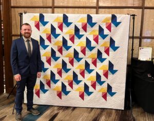 Zak with quilt